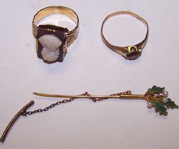 *3 PIECES OF 14K GOLD JEWELRY (1 of 1)