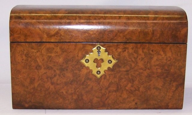 *19TH C. WALNUT TEA CADDY (1 of 4)