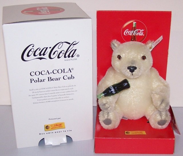 *STEIFF COCA-COLA POLAR BEAR CUB (1 of 4)