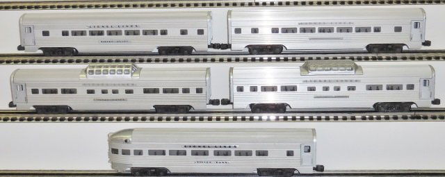 *5 LIONEL LINES ALUMINUM PULLMAN COACH CARS (1 of 2)