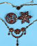 *GROUP OF VICTORIAN GARNET & GILT METAL JEWELRY