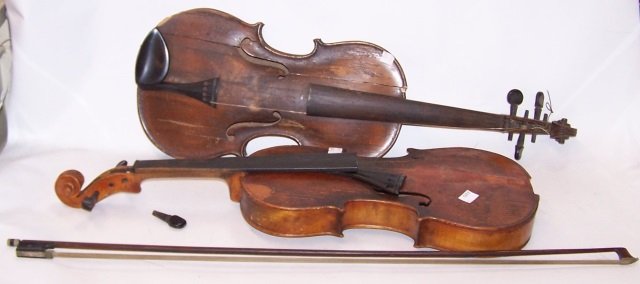 *2 VIOLINS: Including bow.
