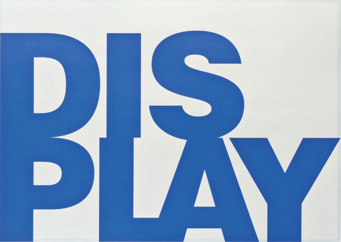 HEIMO ZOBERNIG (1958 MAUTERN) DISPLAY, 2006 Siebdruck, (1 of 1)