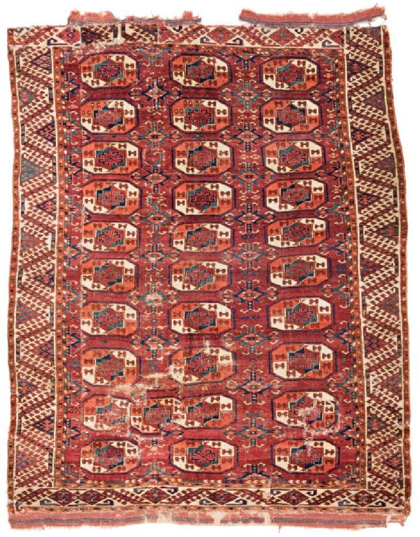 Kizil Ayak Main Carpet Fragment 215 x 157 cm (7ft. 1in. (1 of 2)