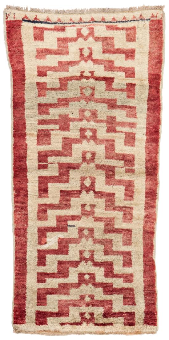 Tulu 178 x 88 cm (5ft. 10in. x 2ft. 11in.) Turkey, ca.: Tulu 178 x 88 cm (5ft. 10in. x 2ft. 11in.) Turkey, ca. 1940 Condition: good, few small repairs Warp: wool, weft: wool, pile: wool