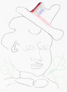 OSWALD OBERHUBER * (1931 MERAN): OSWALD OBERHUBER * (1931 MERAN) o.T., 1979 Bleistift und Farbstift auf Papier, 60 x 44 cm Signiert und datiert links unten: Oberhuber 79 Provenienz: Privatbesitz Wien