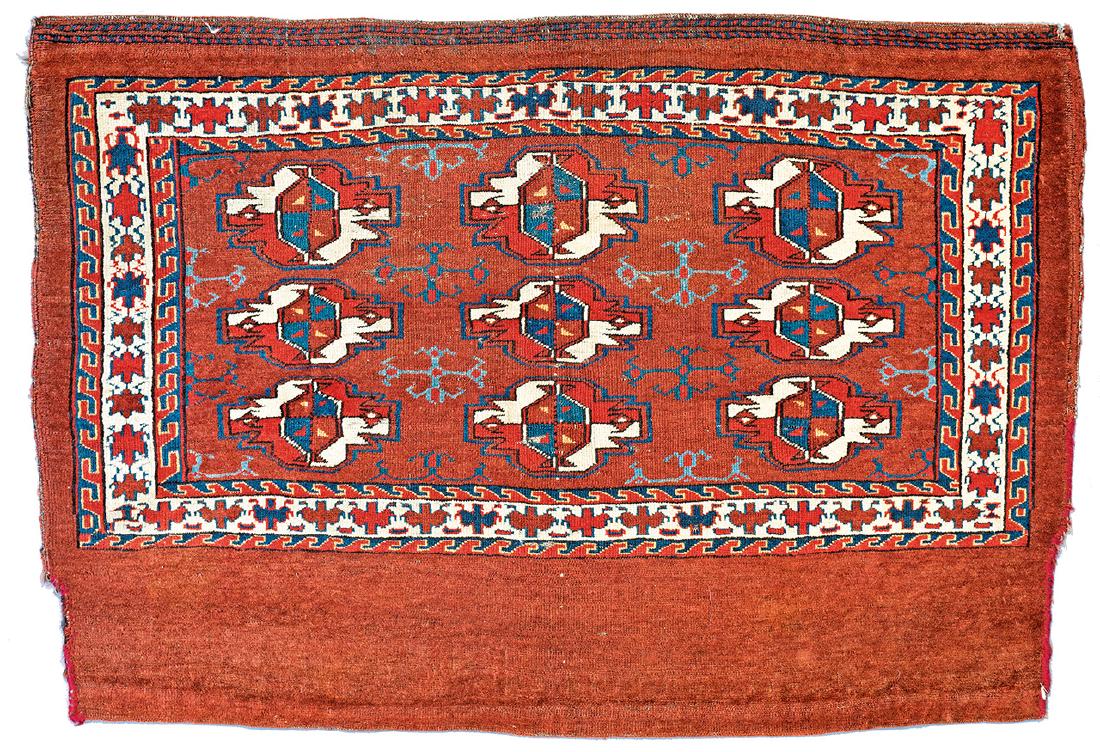 Yomut Chuval 117 x 79 cm (3ft. 10in. x 2ft. 7in.) (1 of 2)