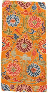 Tibet: Tibet 5 ft. 11 in. x 2 ft. 11 in. Tibet, early 20th century Condition: very good, minor signs of wear Warp: cotton, weft: wool, pile: wool Provenance: Theo H&auml;berli private collection