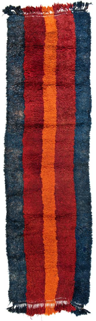 Djulchir: Djulchir 11 ft. 10 in. x 3 ft. 5 in. Uzbekistan, early 20th century Condition: good, scattered small repairs, few signs of wear, small moth damage Warp: wool, weft: wool, pile: wool Provenance: Theo H