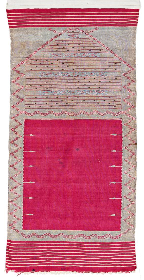 Syrian Silk Prayer Kilim (1 of 2)