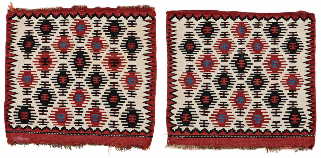 Pair of Shahsavan Kilim Bag Faces (1 of 2)