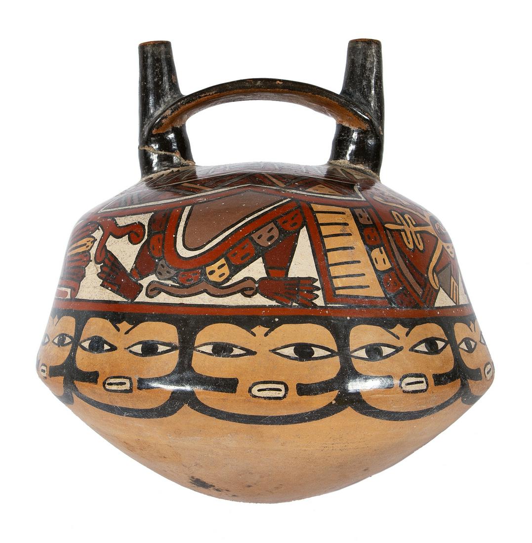 Nazca Clay Pot: Nazca Clay Pot 17 x 17 x 15 cm (7” x 7” x 6”) Peru, 200 - 600 A.D. Condition: very good, few signs of wear Provenance: Franz & Ingrid Sailer