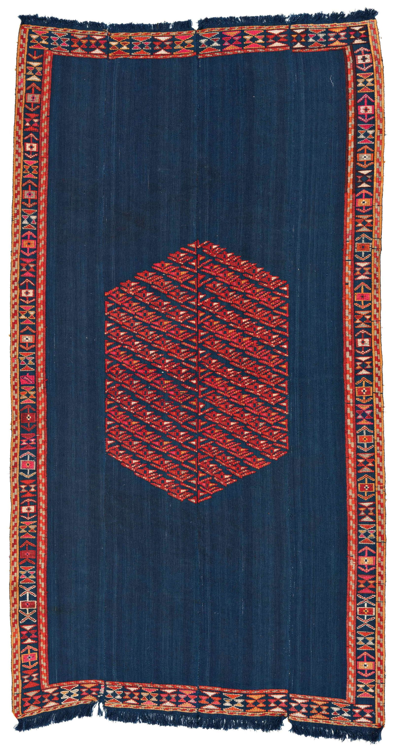Salihli Kilim: Salihli Kilim 209 x 114 (6’ 10” x 3’ 9”) Turkey, ca. 1930 Condition: good, small damages on bottom end, few signs of wear Warp: wool, weft: wool Provenance: Franz & Ingrid