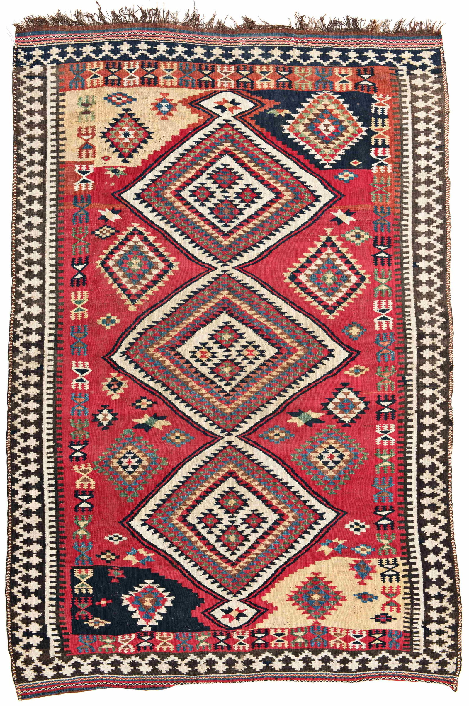 Lori Kilim: Lori Kilim 248 x 165 cm (8’ 2” x 5’ 5”) Persia, early 20th century Condition: good, upper end partially incomplete, few signs of wear Warp: wool, weft: wool Provenance: Siawosc