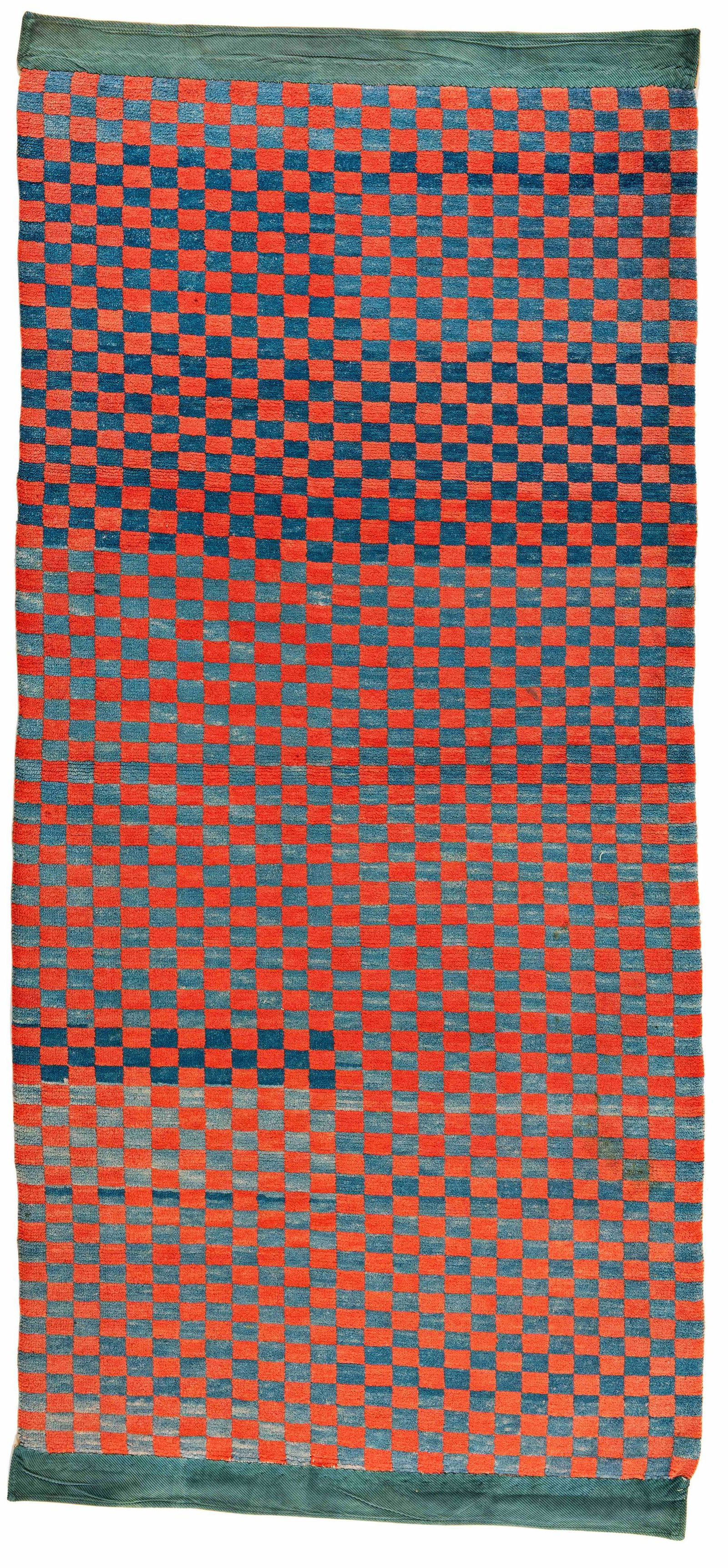 Tibet Sleeping Rug with Checkerboard Design (1 of 3)