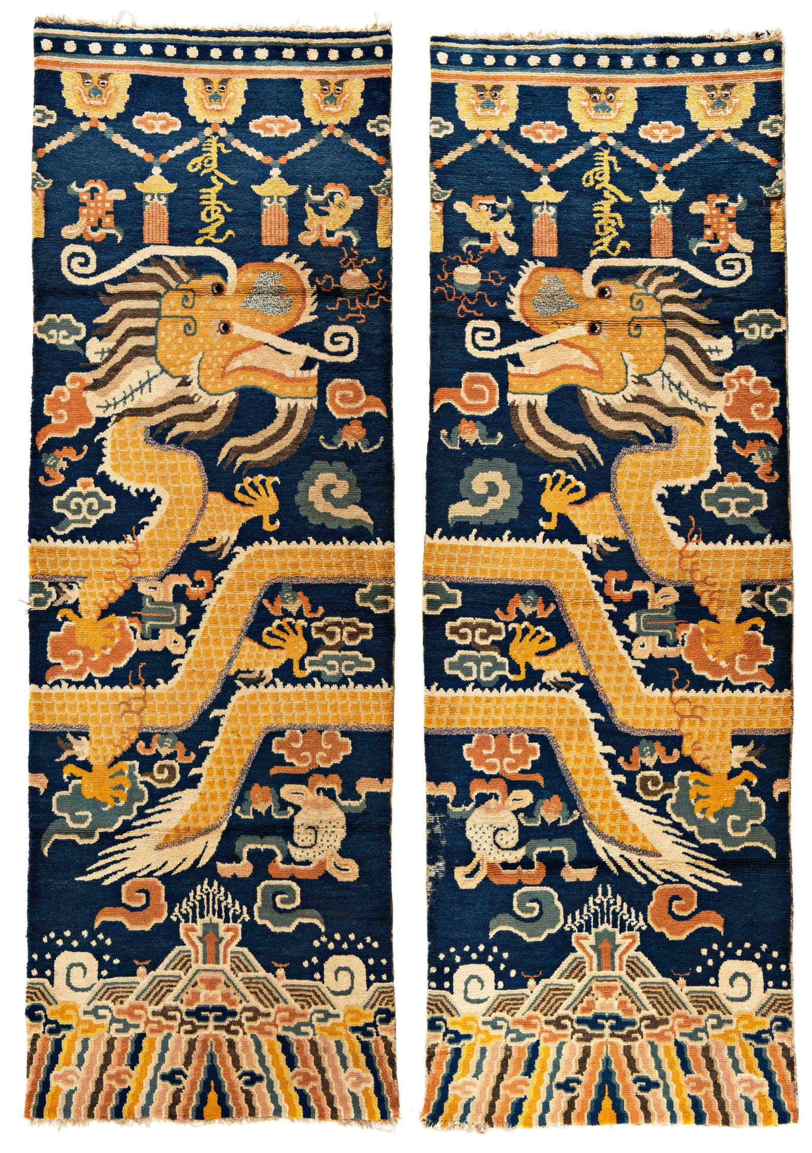 Pair of Ning Xia Pillar Rugs (1 of 5)