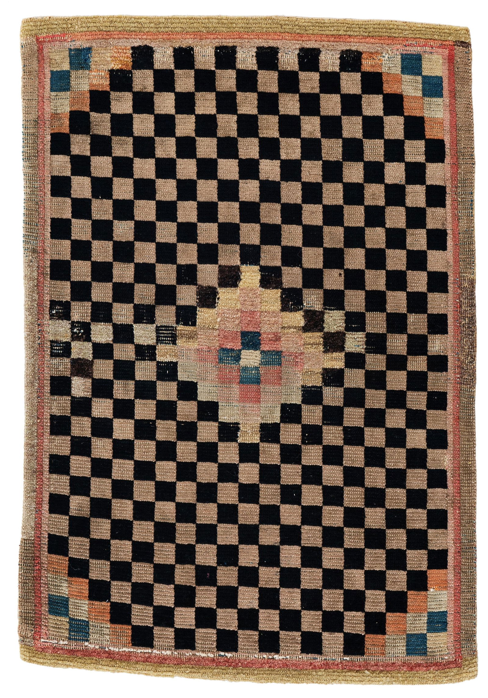 Small Tibet Checkerboard Rug (1 of 2)