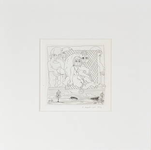 Künstlergruppe WIRKLICHKEITEN: Künstlergruppe WIRKLICHKEITEN MARTHA JUNGWIRTH, WOLFGANG HERZIG, KURT KOCHERSCHEIDT, PETER PONGRATZ, FRANZ RINGEL, ROBERT ZEPPEL-SPERL o. T., 1968 Serie aus 6 Radierungen auf Papier