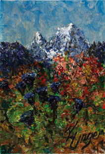 WOLFGANG HEINZ UNGER: WOLFGANG HEINZ UNGER (1929 HALLE AN DER SAALE) ALPENBLUMEN Öl auf Leinwand, 40 x 30 cm Signatur vorne rechts unten: W.H. Unger Bezeichnung Rückseite: Signatur, Geburtsdatum, Geburtsort,