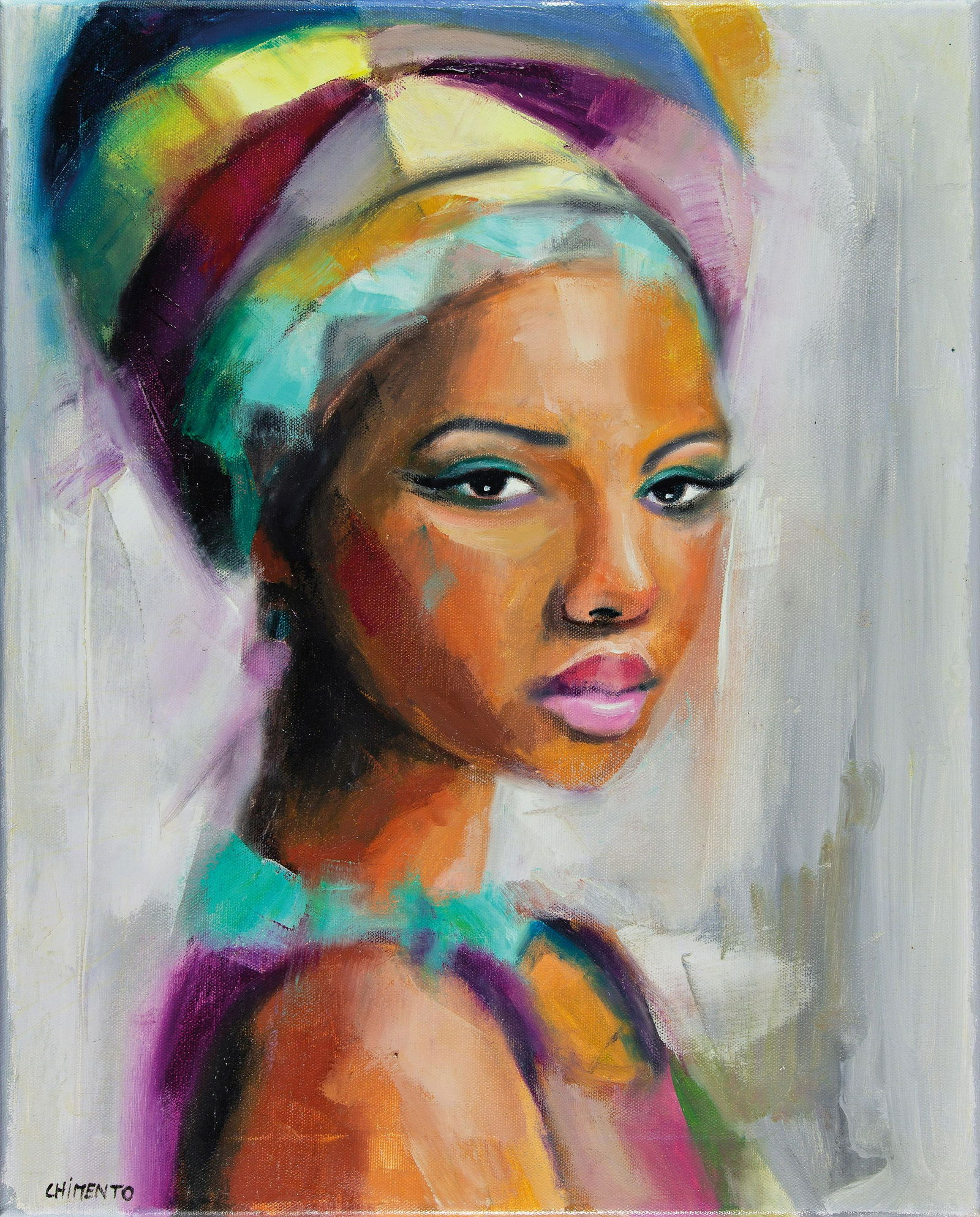 LAURENT CHIMENTO: LAURENT CHIMENTO (1974 FRANKREICH) ISIS, 2020 Öl auf Leinwand, 50 x 40 cm Signatur vorne links unten: Chimento Provenienz: Privatbesitz Niederösterreich