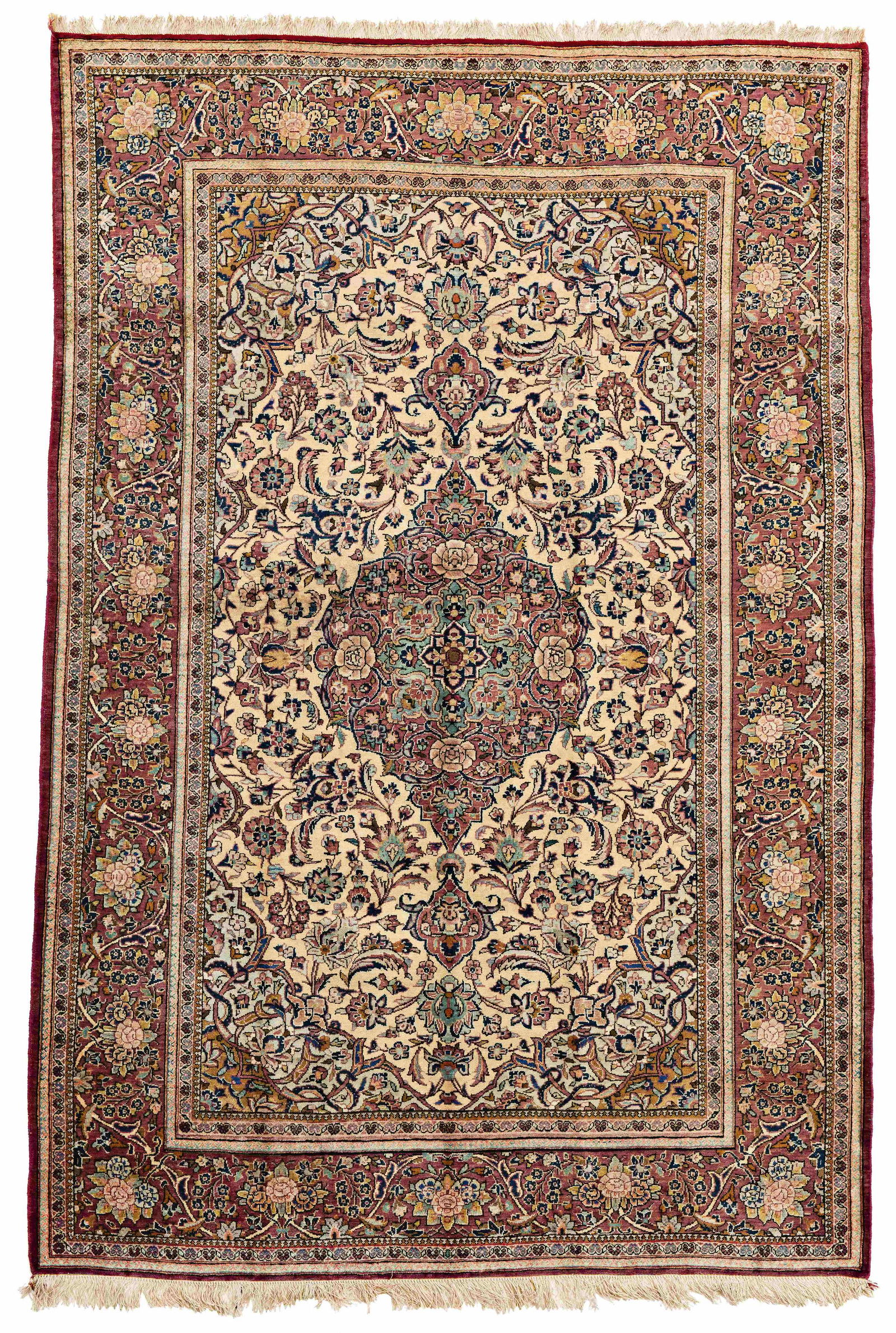 Silk Kashan Rug (1 of 2)