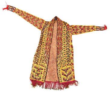 Tekke Chirpy: Tekke Chirpy 158 x 104 cm (5' 2" x 3' 5") Turkmenistan, second half 19th century Condition: very good, slight signs of use, minimally stained Silk on silk