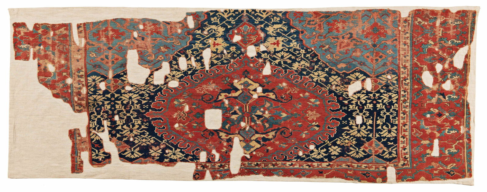 Medallion-Ushak Rug Fragment (1 of 5)