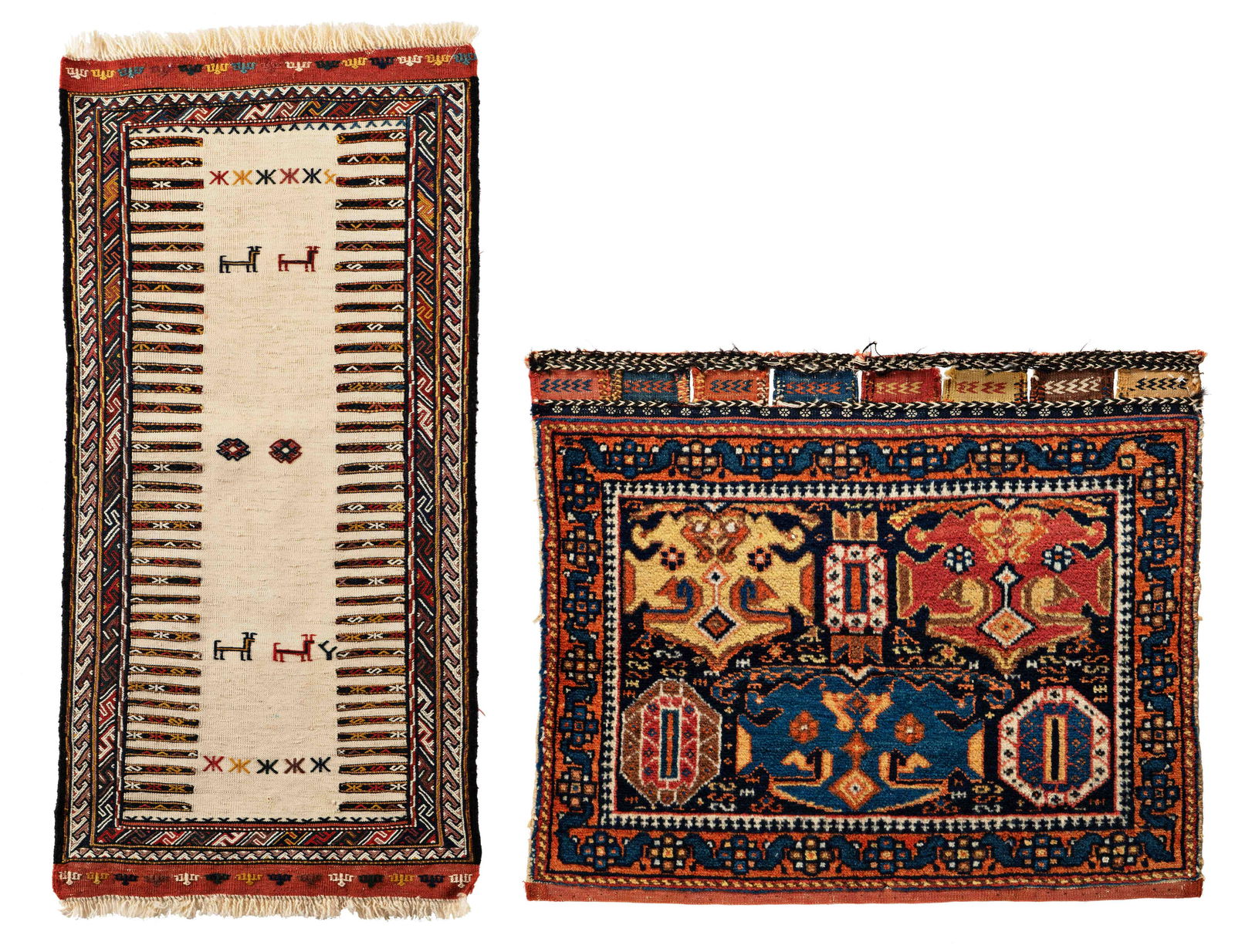 One Kordi Kilim and one Afshar Bag Face (1 of 6)