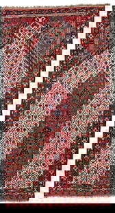 Ersari Beshir Prayer Rug: Ersari Beshir Prayer Rug 198 x 107 cm Turkmenistan, mid 19th century Condition: very good, mostly good pile, minor small repairs Warp: wool, weft: wool, pile: wool