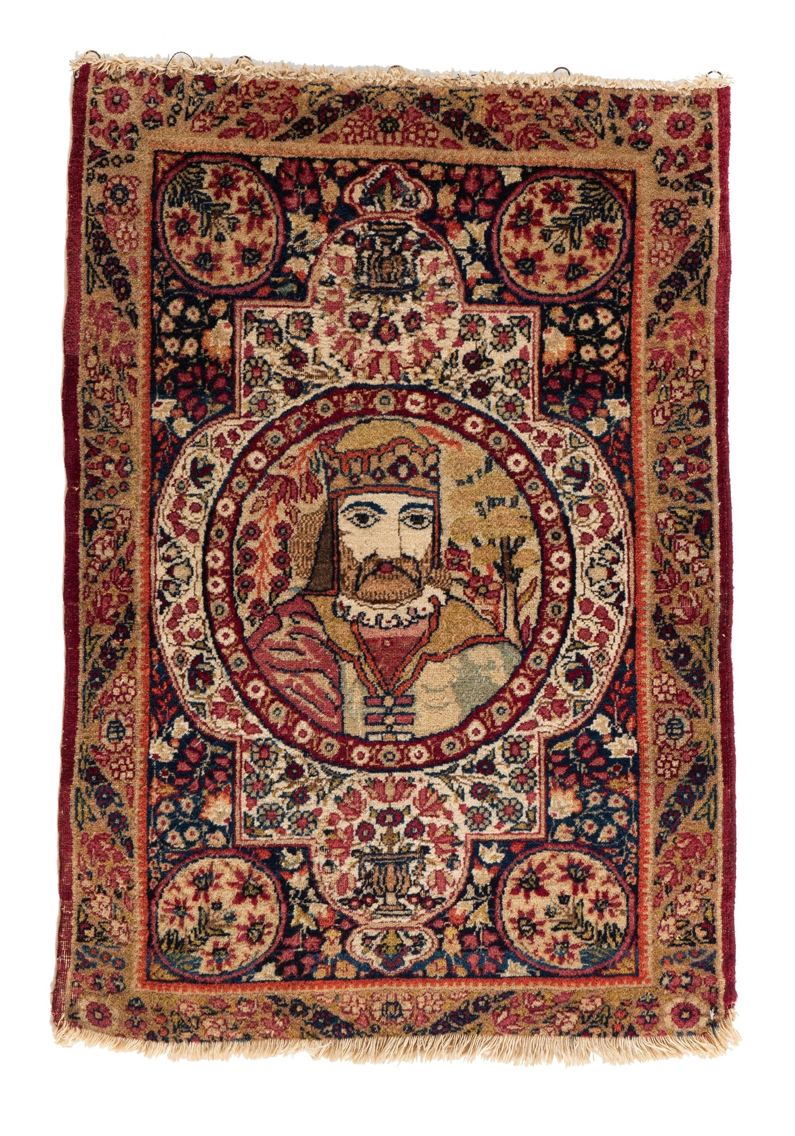Small Kirman Pictorial Rug (1 of 6)