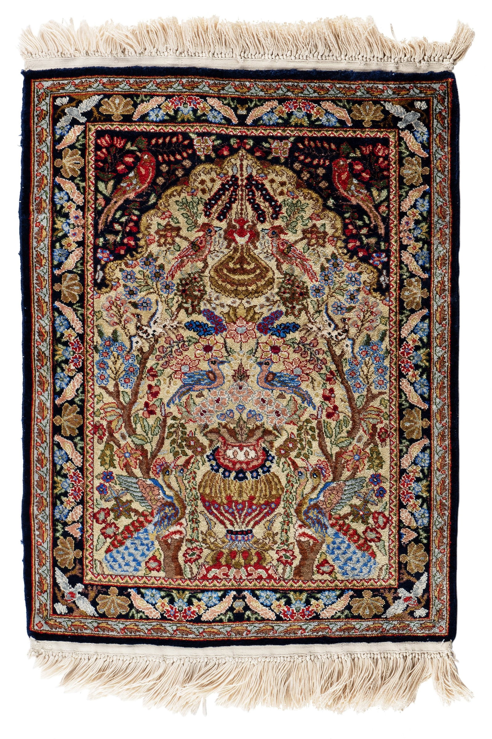 Small Silk Ghom Rug (1 of 6)