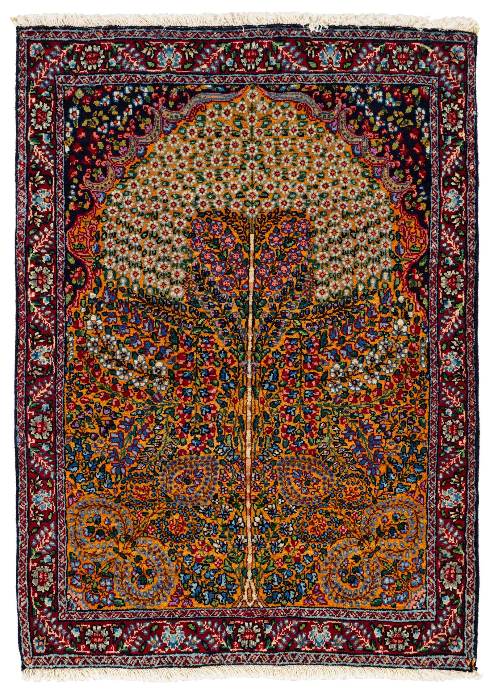 Kirman Millefleur Poshti Rug (1 of 6)