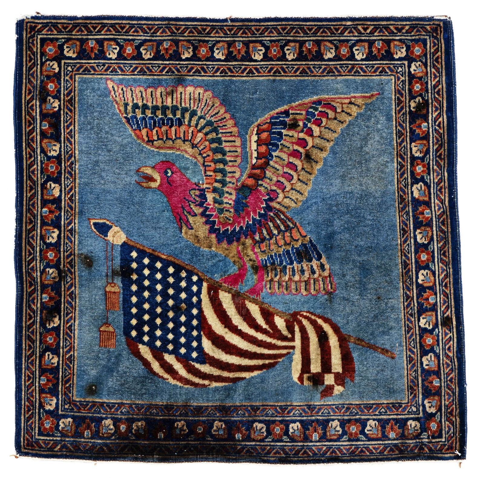 Small Kashan Pictorial Rug (1 of 6)