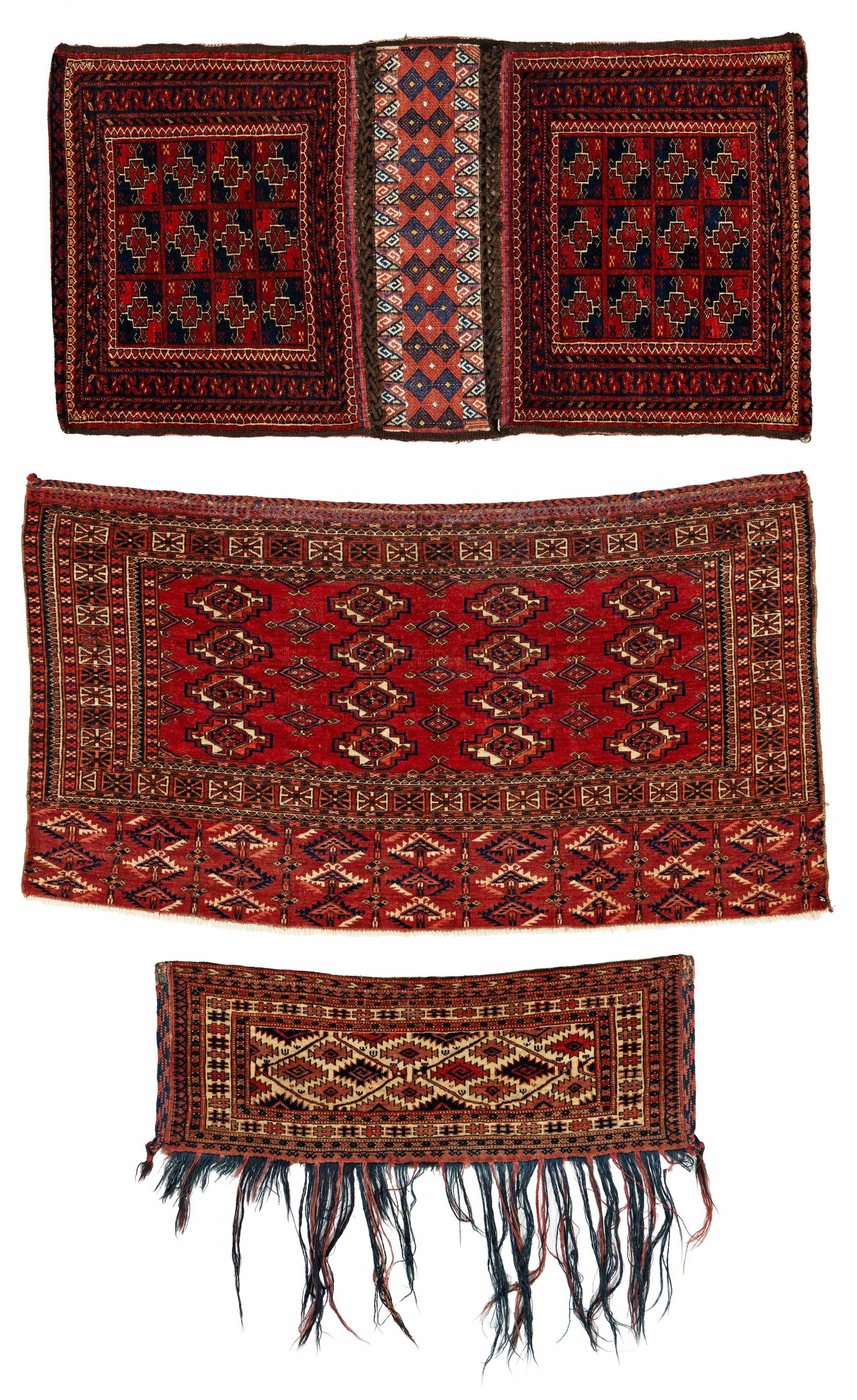 One Göklan Khordjin, one Tekke Chuval and one Saryk Torba (1 of 2)