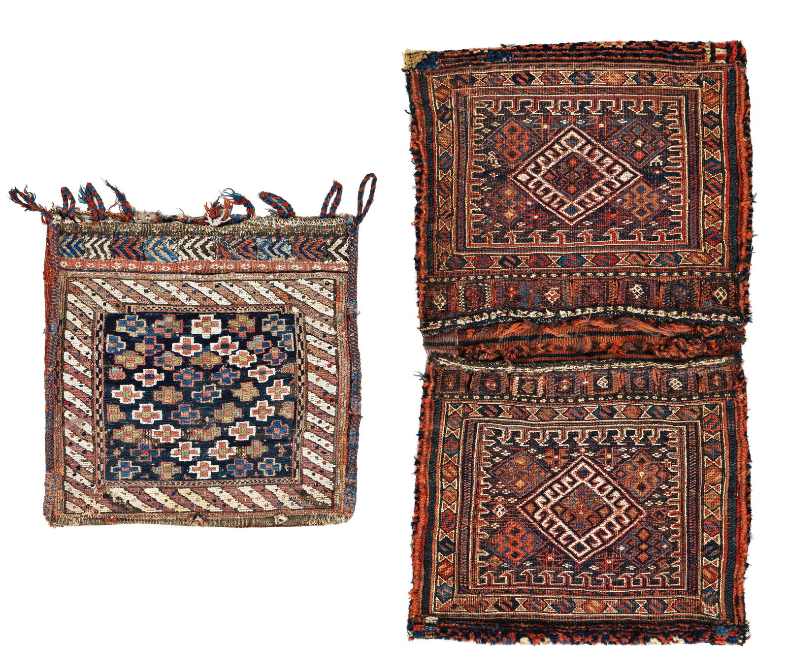 One Lori Bakhtiari Khordjin and one Afshar Soumak Bag (1 of 3)