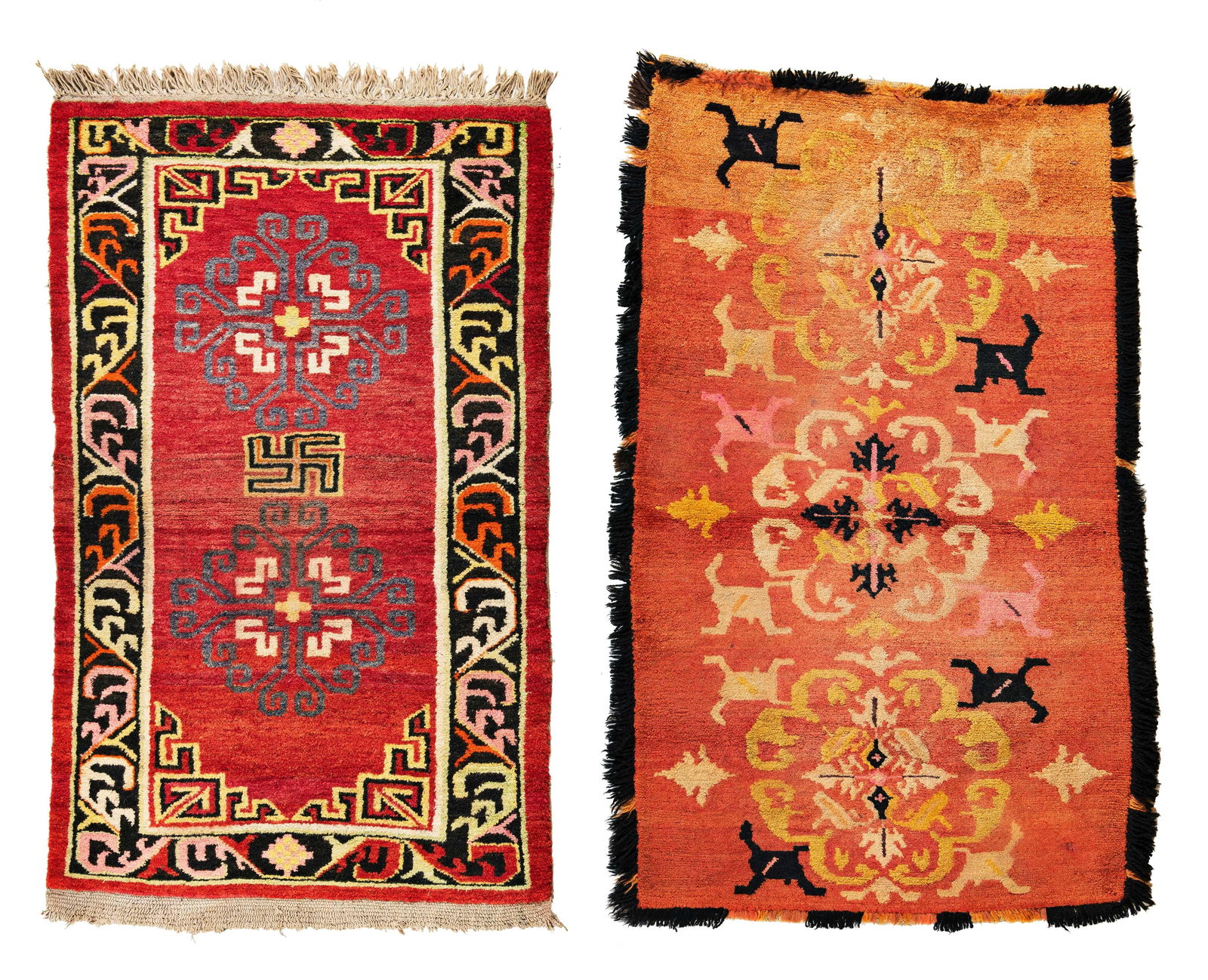 Two Chinese Sitting Rugs (1 of 3)