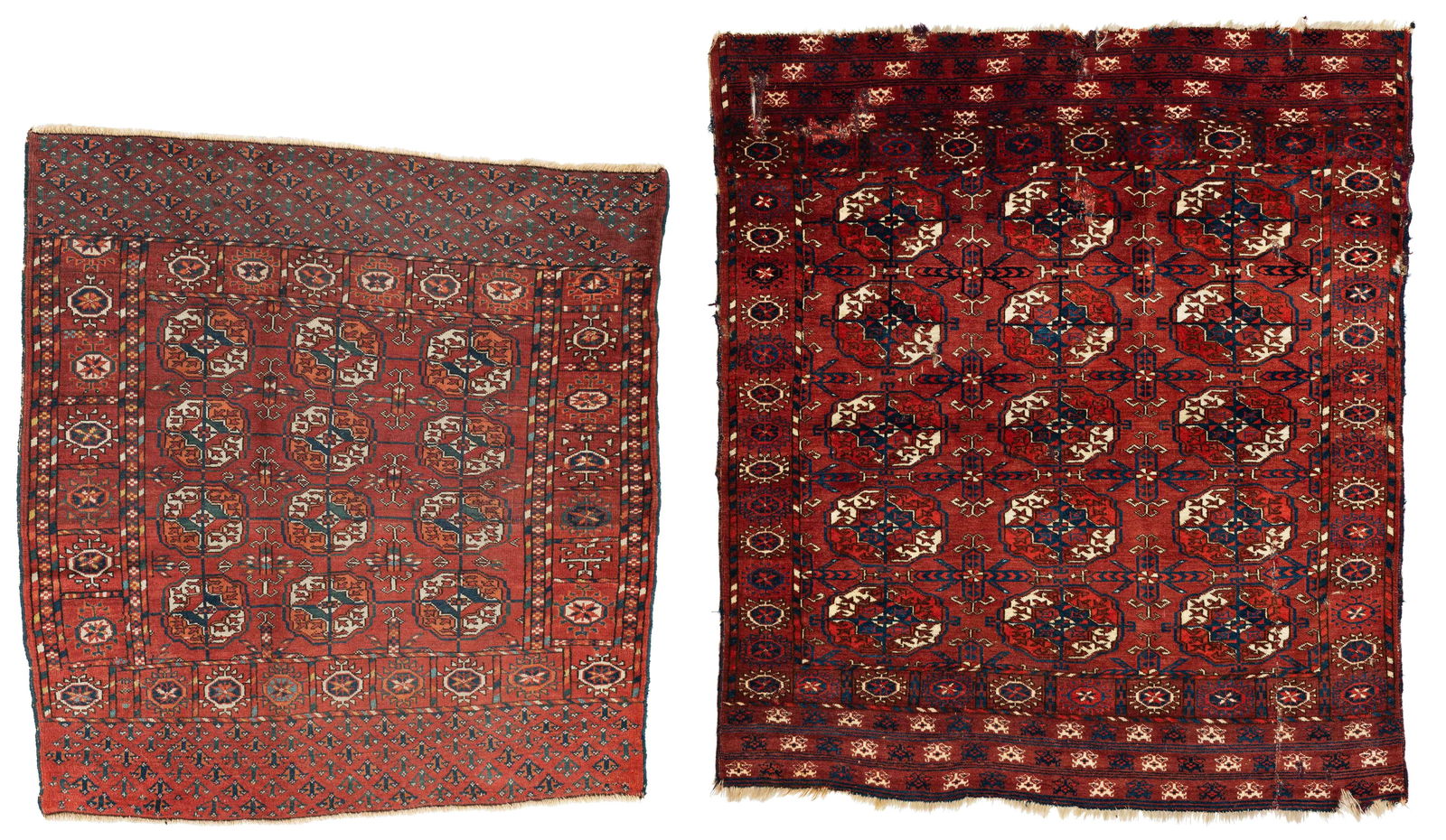 Two Tekke Hearth Rugs (1 of 5)