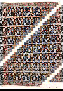 Fragment of a Persian Garden Carpet: Fragment of a Persian Garden Carpet 200 x 137 cm (6' 7" x 4' 6") Persia, ca. 1800 or before Condition: fragment, reduced in length and width, low pile, one inserted piece of another carpet, scattered