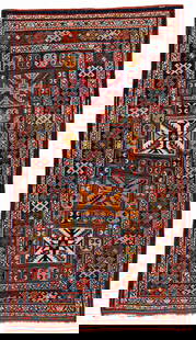 Kazak Rug: 236 x 132 cm (7' 9" x 4' 4") Caucasus, early 20th century Condition: very good, full pile, slight signs of use Warp: wool, weft: wool, pile: wool