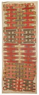 Sivas Kilim: 360 x 131 cm (11' 10" x 4' 4") Turkey, mid 19th century or before Condition: used, several missing parts and holes, abrasions, signs of use, scattered small repairs, sewn on fabric Warp: wool, weft: w