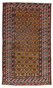 Kuba Rug: 154 x 91 cm (5' 1" x 3') Caucasus, late 19th century Condition: good, mostly good pile, both ends slightly incomplete, scattered small repairs Warp: wool, weft: wool, pile: wool