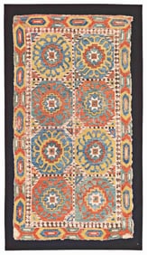 51 high-class antique rugs and textiles from private European collections.