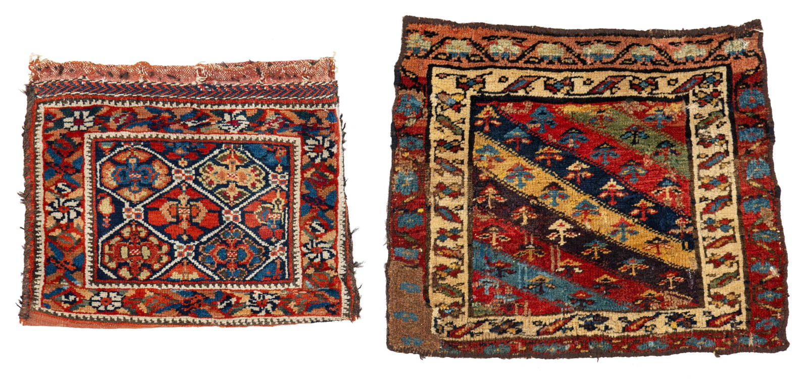 A Bakhtiari Bag Face and an Afshar Bag