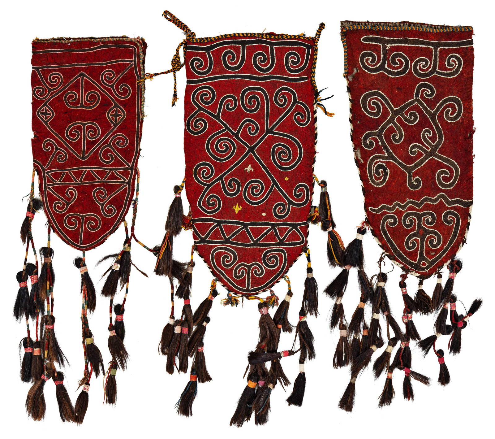 Three Kyrgyz Felt-Okbash