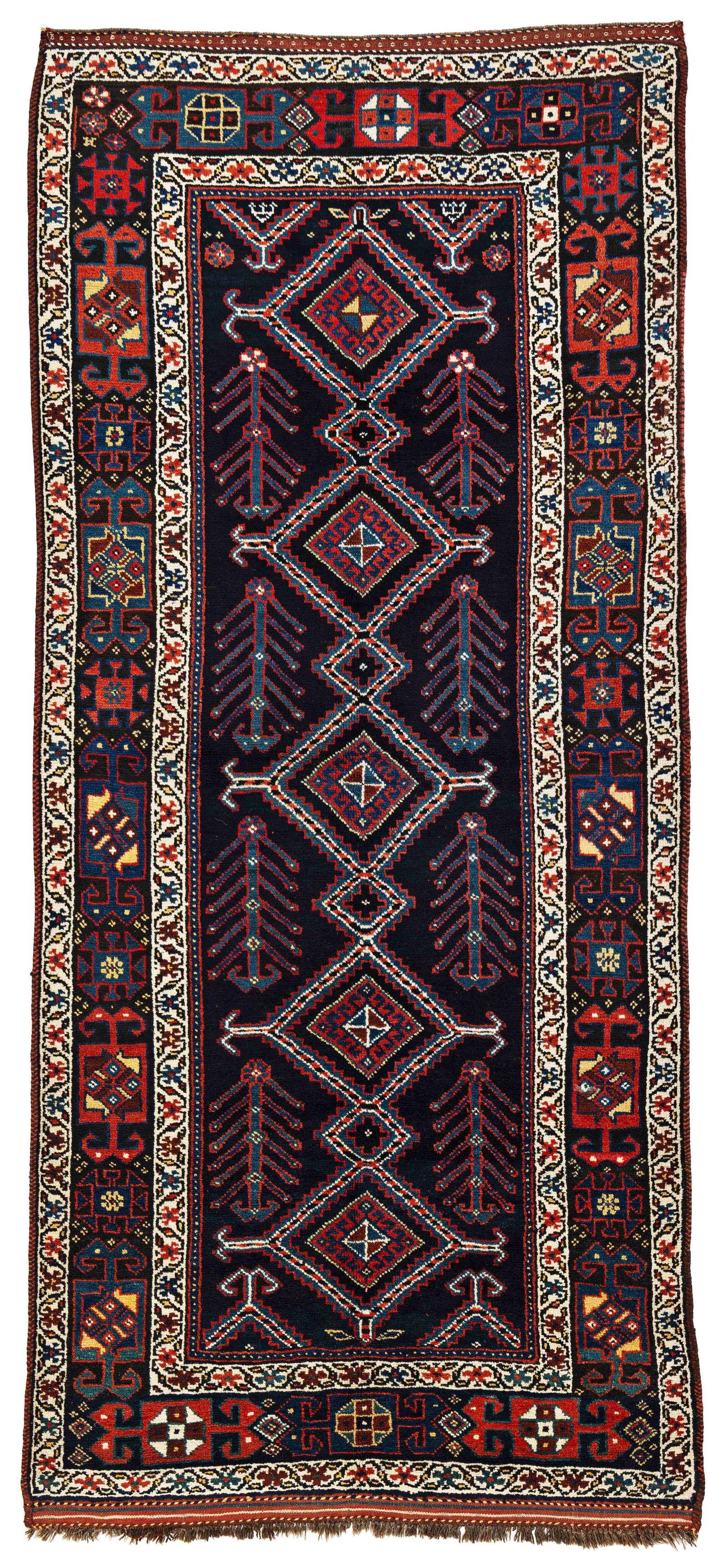 Varamin Rug: Varamin 303 x 130 cm (9' 11" x 4' 3") Persia, early 20th century Condition: very good, full pile, minor signs of use Warp: wool, weft: wool, pile: wool