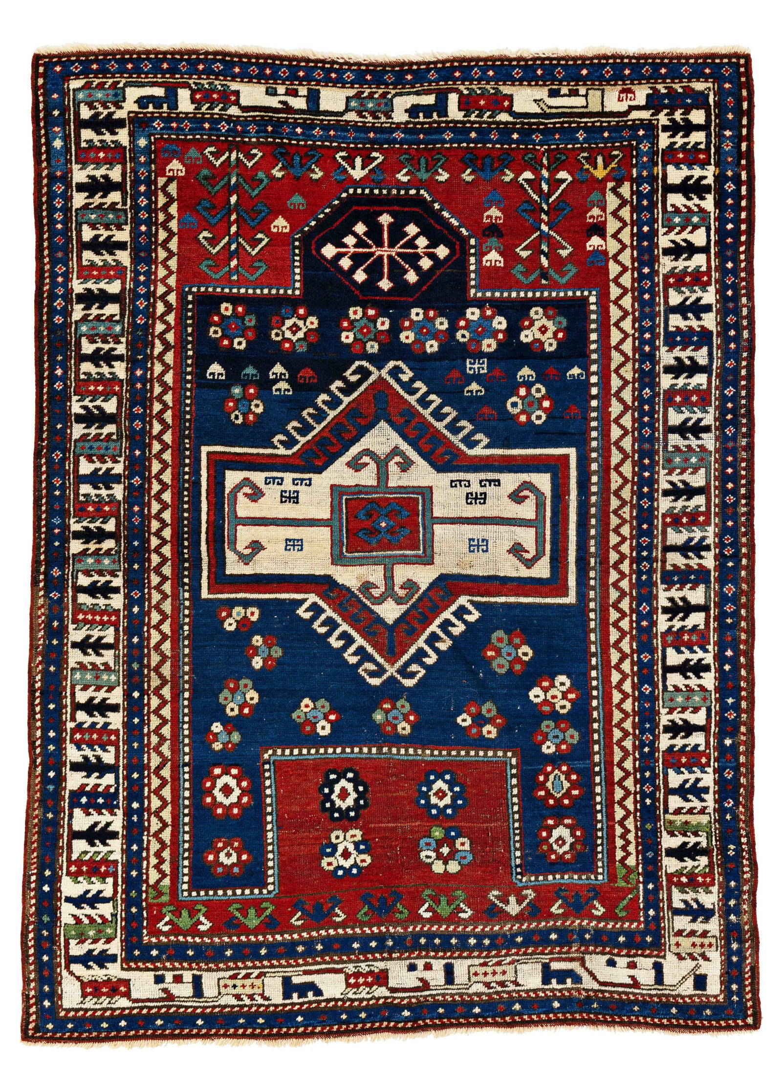 Fachralo Kazak Prayer Rug