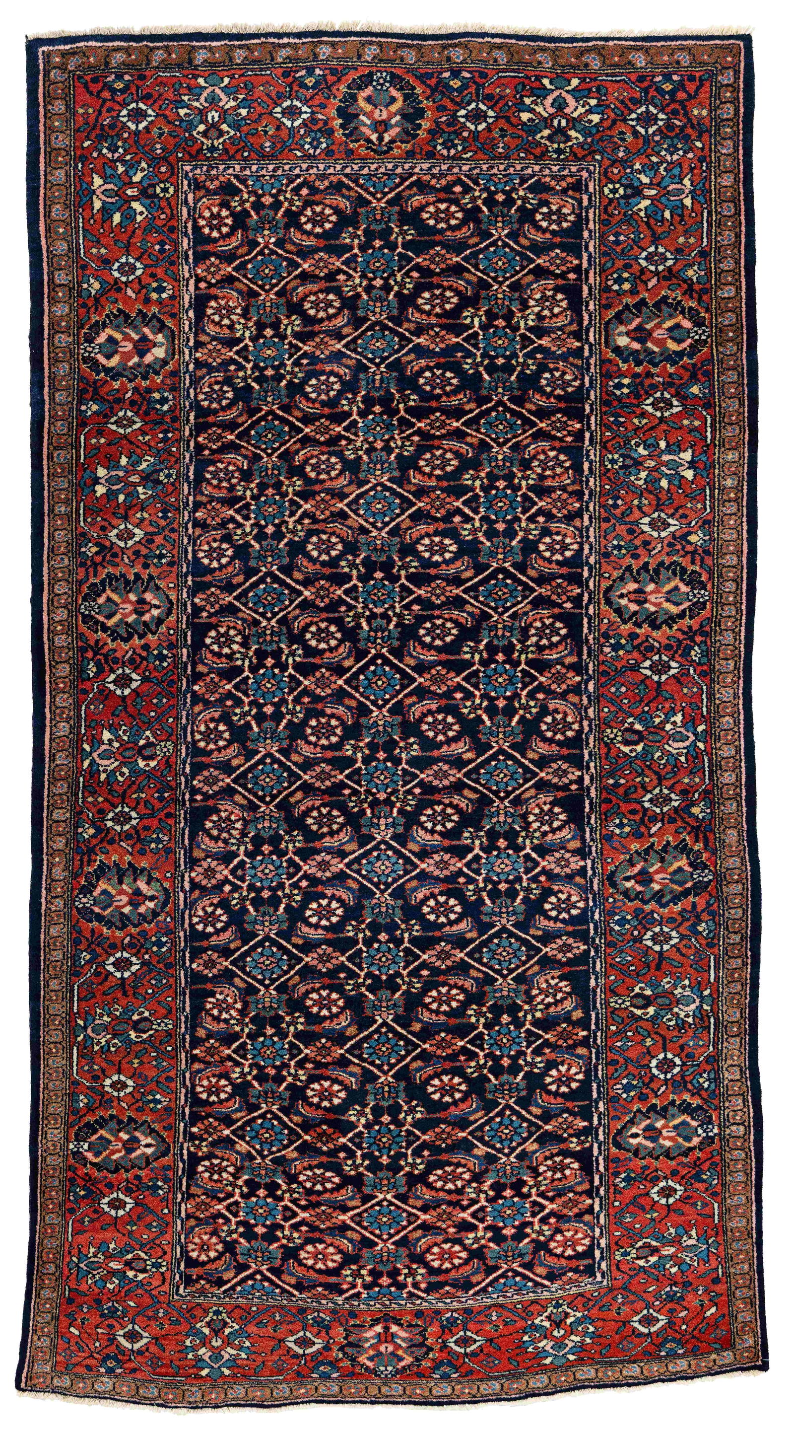 Bidjar Rug: Bidjar 216 x 113 cm (7' 1" x 3' 8") Persia, ca. 1930 Condition: excellent Warp: cotton, weft: cotton, pile: wool