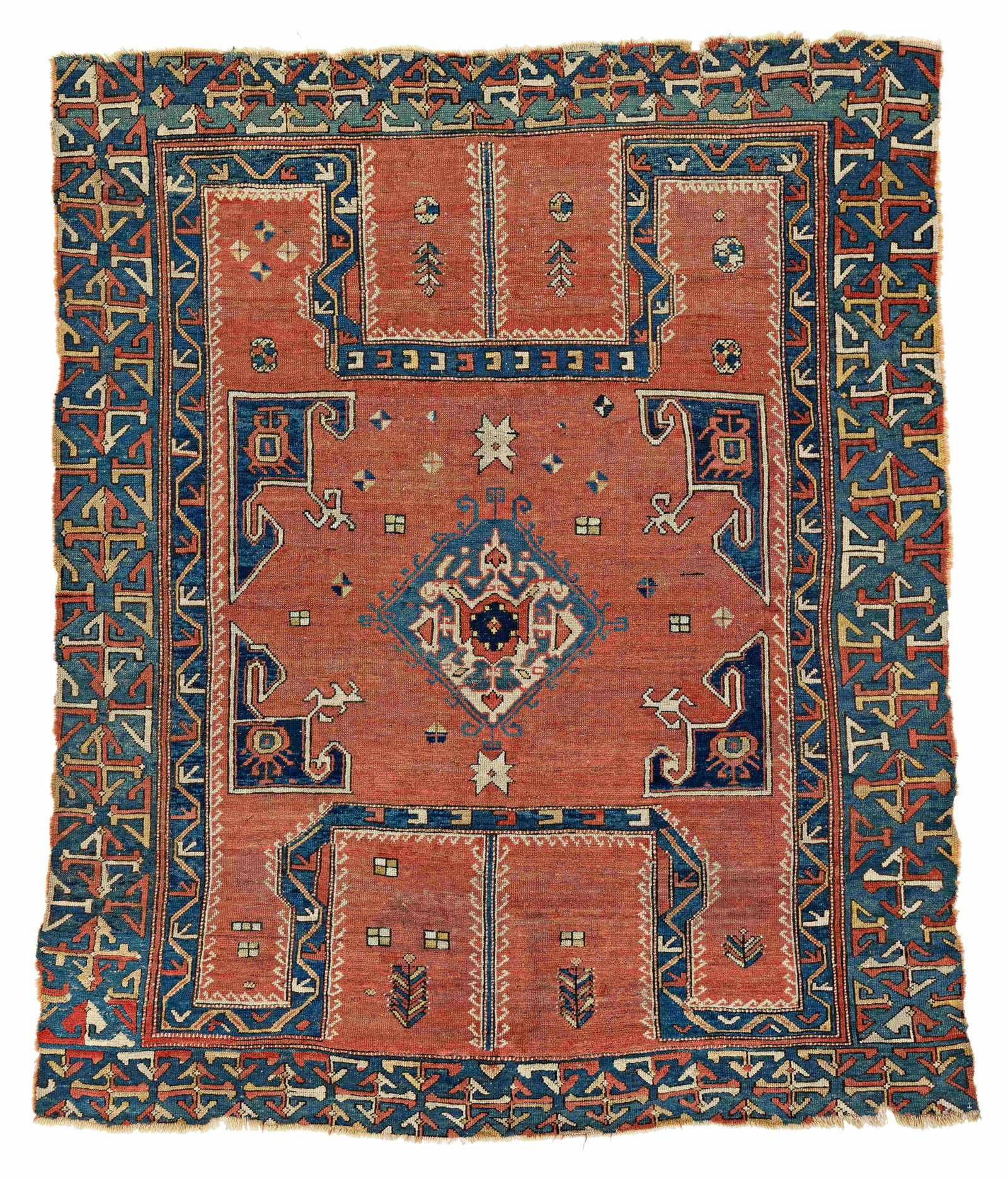 Early West Anatolian "Double-Keyhole" Rug (1 of 6)