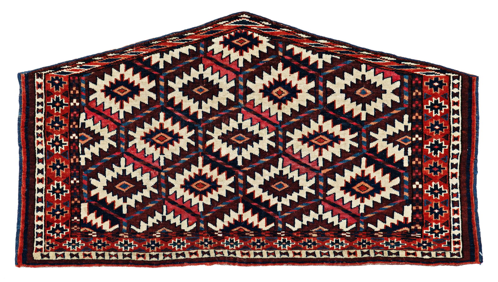 Small Karadashli Asmalyk: Small Karadashli Asmalyk 97 x 45 cm (3' 2" x 1' 6") Turkmenistan, second half 19th century Condition: very good, full pile, minor signs of use Warp: wool, weft: wool and cotton, pile: wool