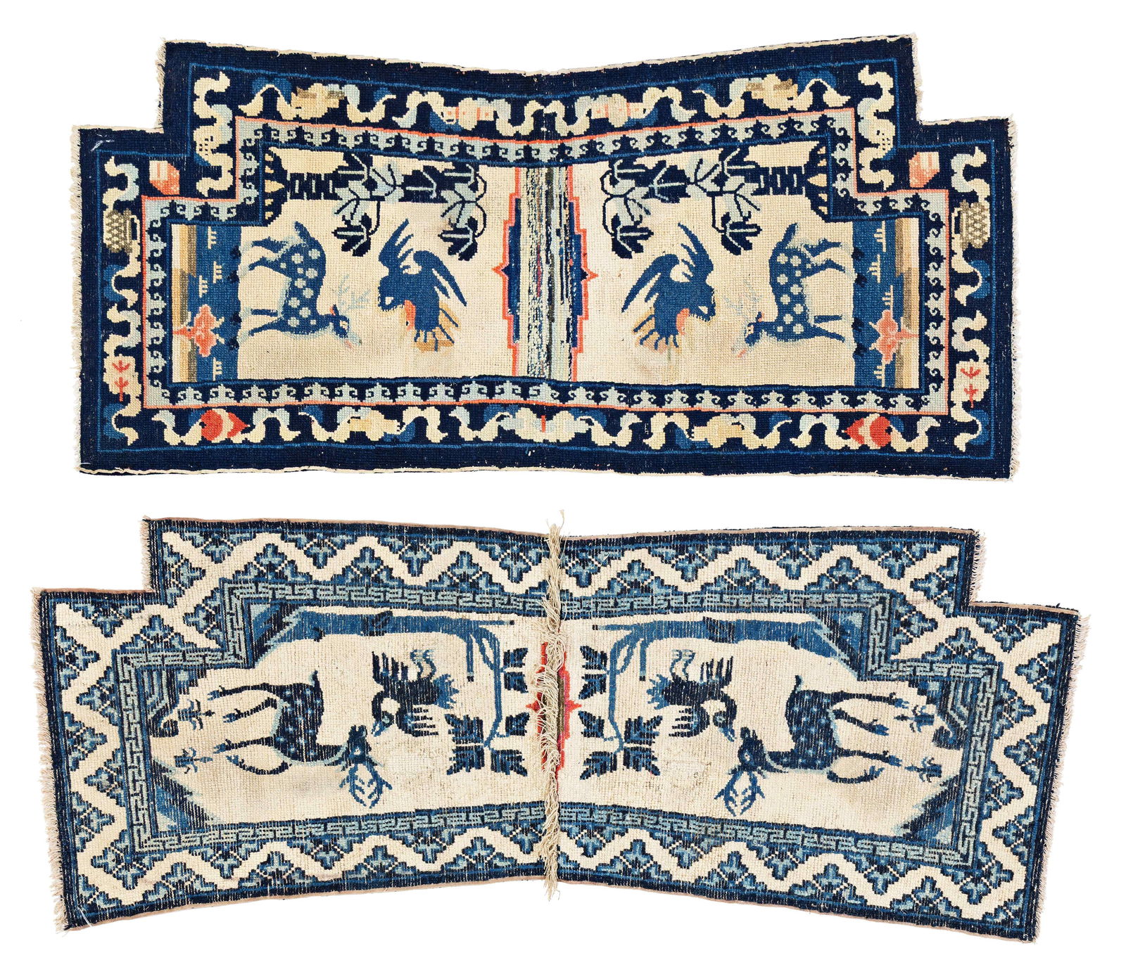 Two Peking Saddle Covers - 2